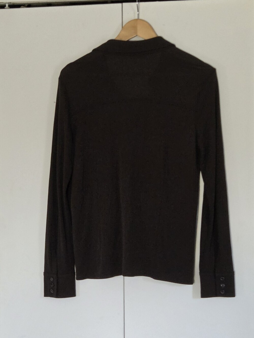 Frame Denim Chocolate Brown Lightweight Top - Picture 3 of 5
